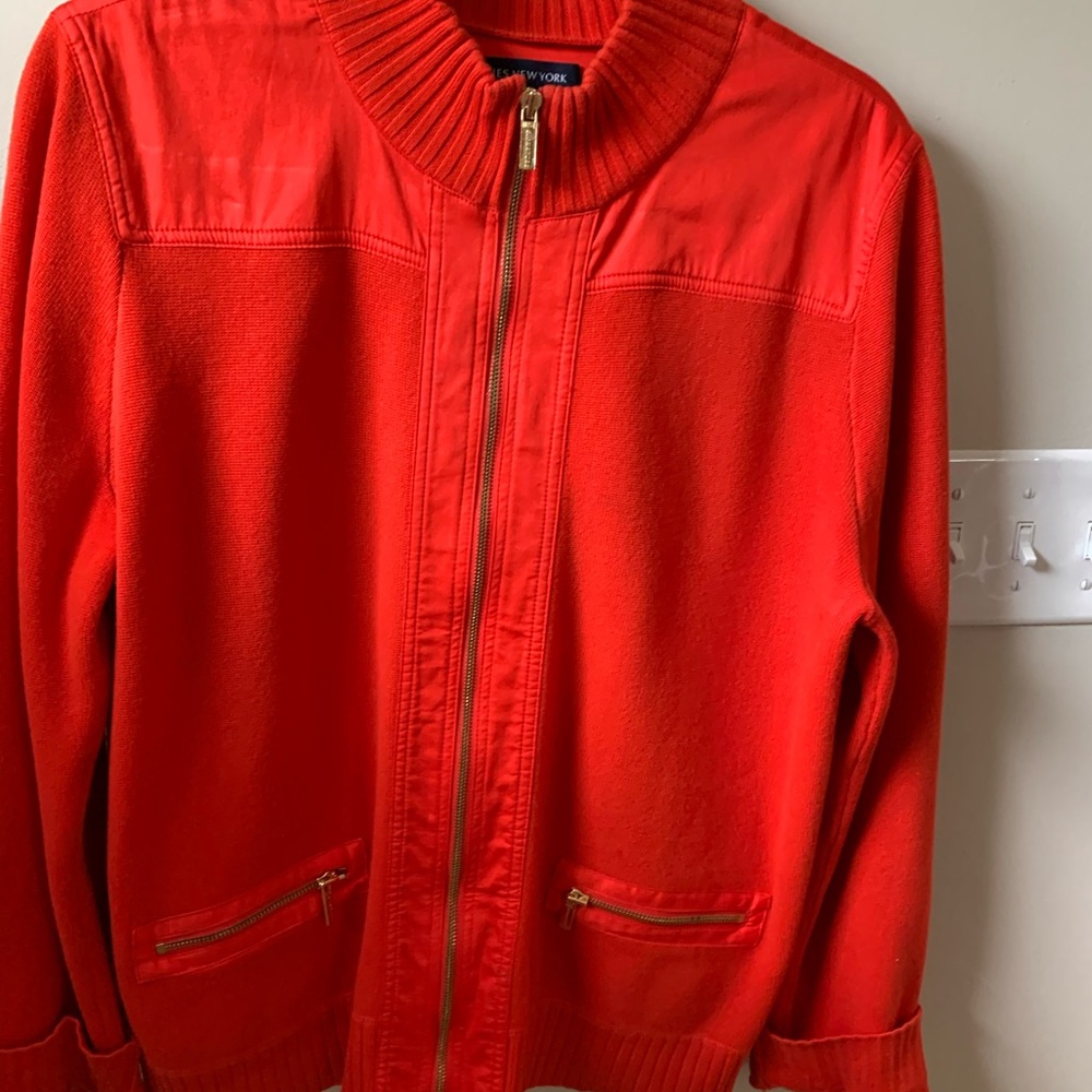 Jones New York Orange Sweater New